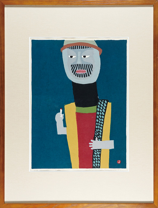 畦地梅太郎「山男（一）」 | 山田書店美術部オンラインストア