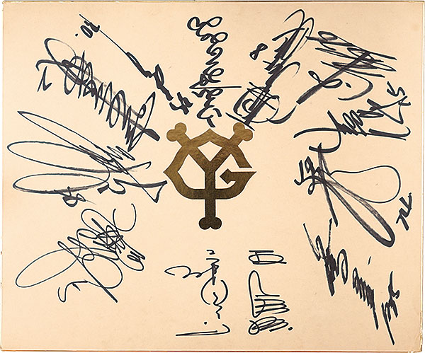 読売巨人軍「自筆サイン寄書色紙」 | 山田書店美術部オンラインストア