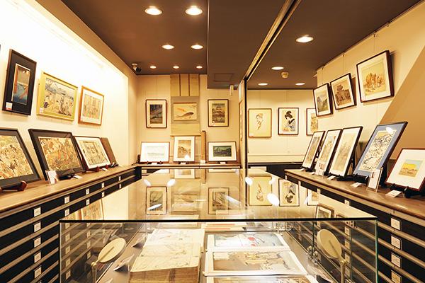 斎藤真一「自筆画 明治シリーズより 月のすみだ川」 | 山田書店美術部