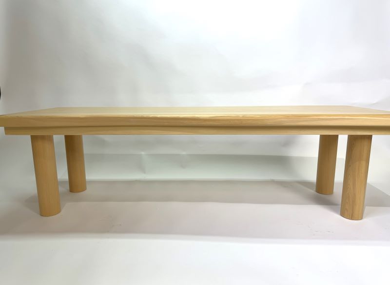 青森ヒバ うずら模様 1枚板 こぶ板 青森ひば一枚板「座卓