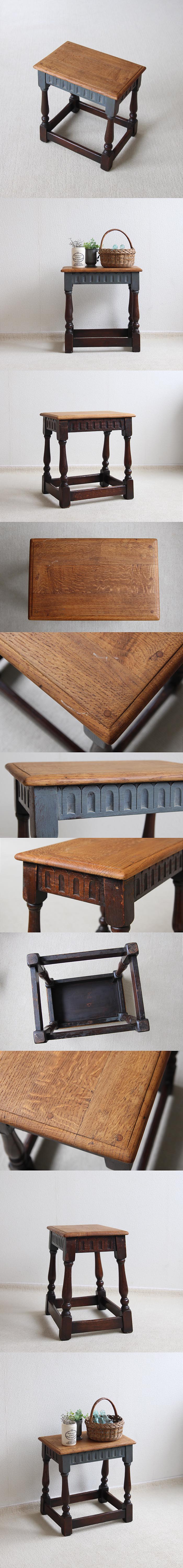 イギリス アンティーク サイドテーブル オーク K-862