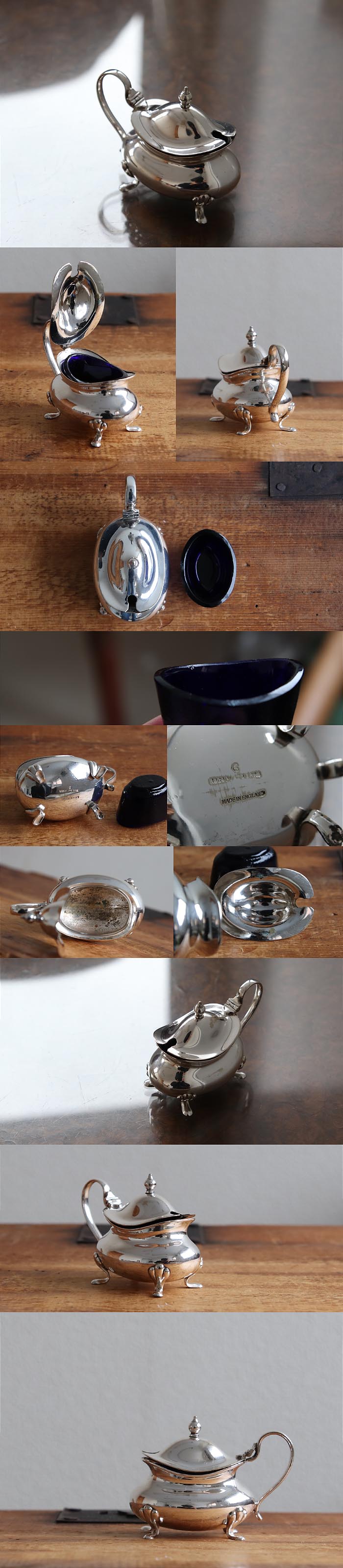 イギリス アンティーク シルバープレート ソルトディッシュ/スパイス