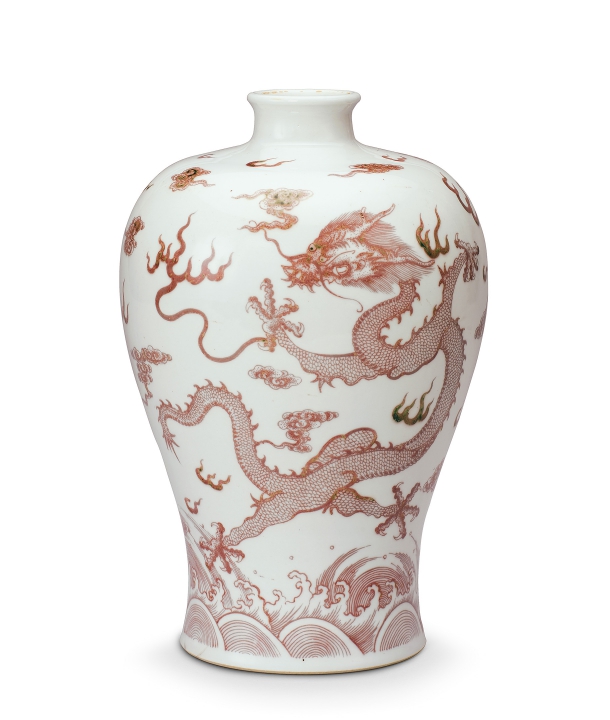 中国古美術/釉裏紅龍紋大瓶/ 中国古美術/釉裏紅龍紋大瓶/ 中国古美術