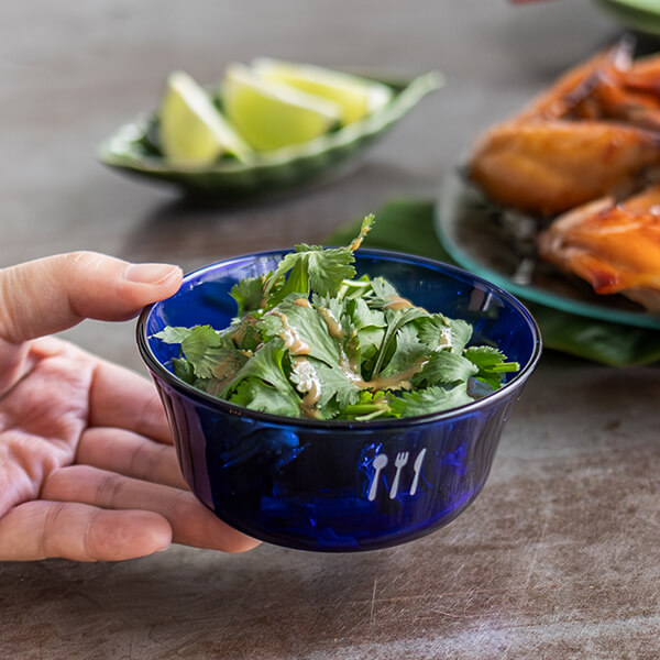 ブルーガラス ボウル｜SALE（食器）｜料理家 栗原はるみ レシピ