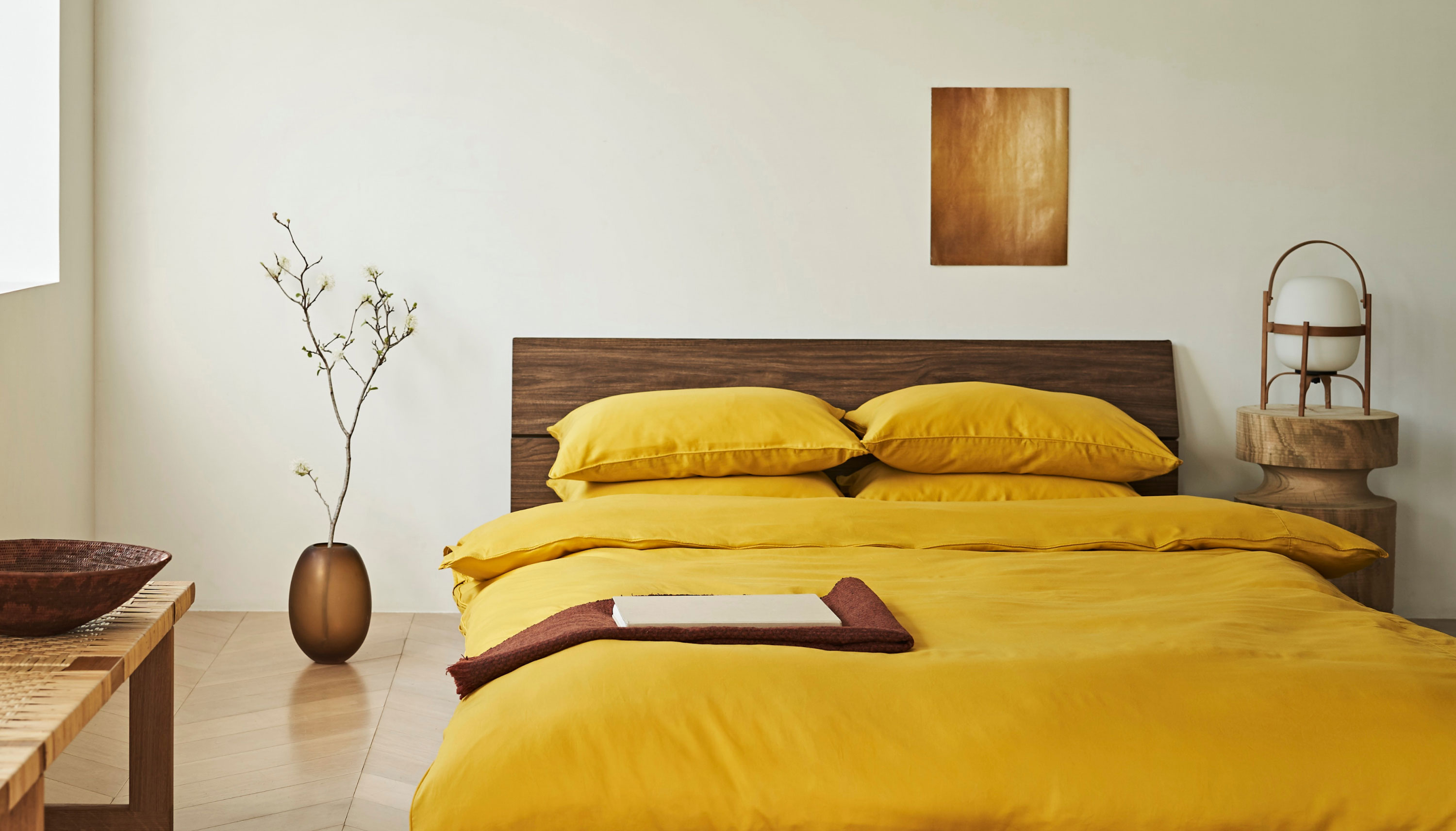 YUAMIボックスシーツ芥子（からし）｜YUAMI：温泉でくつろぐような