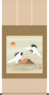 八重桜 掛け軸 掛軸 共箱あり 二重箱 31 八重桜 掛け軸 掛軸 共箱あり