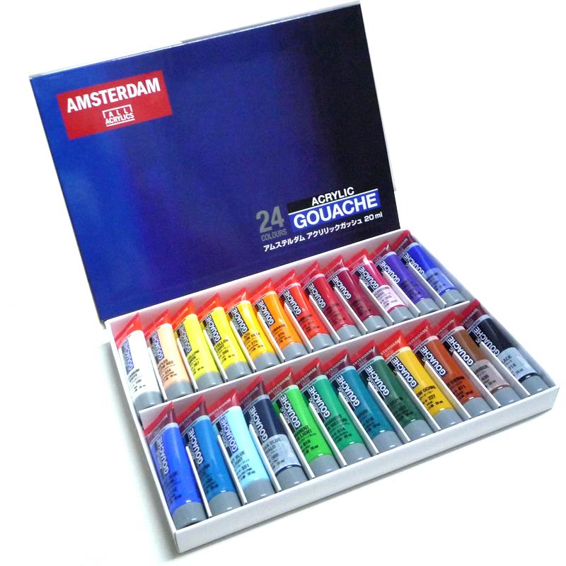 アムステルダム アクリリックガッシュ 20ml 24色セット 【在庫なくなり