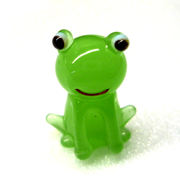 Baccarat バカラ 蛙 グリーンカエルフィギュリンクリスタル オブジェ