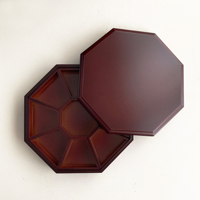 韓国八角木製九節板（クジョルパン） 食器・螺鈿・漆器 夢市場本店