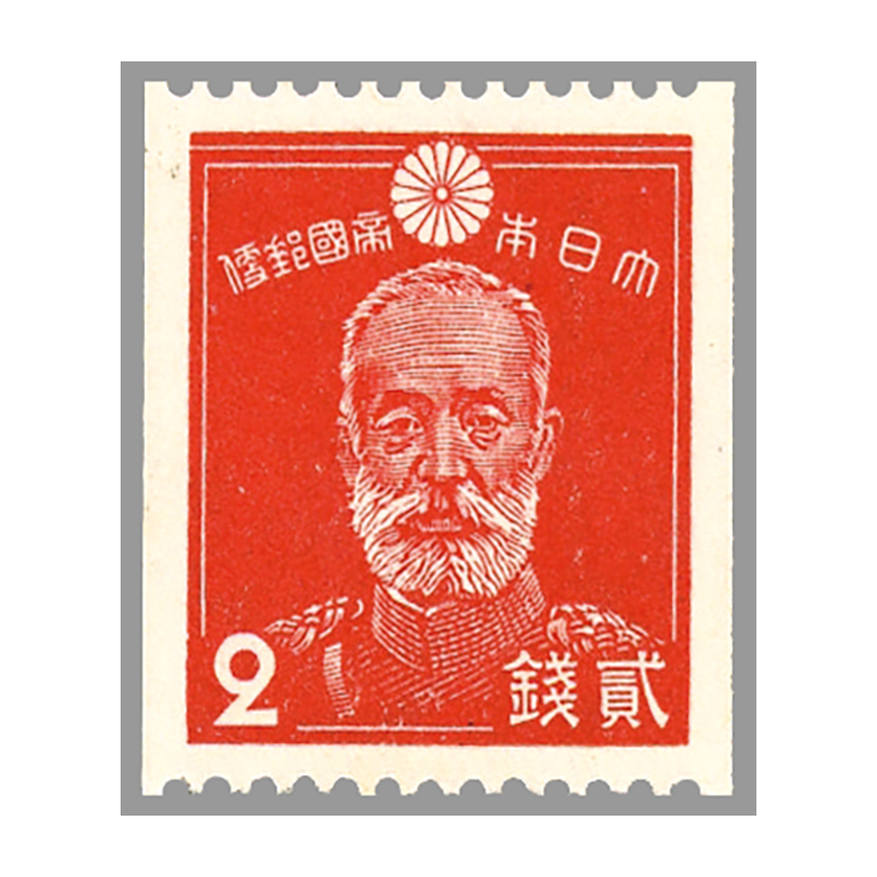 銭単位切手】昭和コイル 春日大社 14銭 2枚縦ブロック 昭和13年 第1次