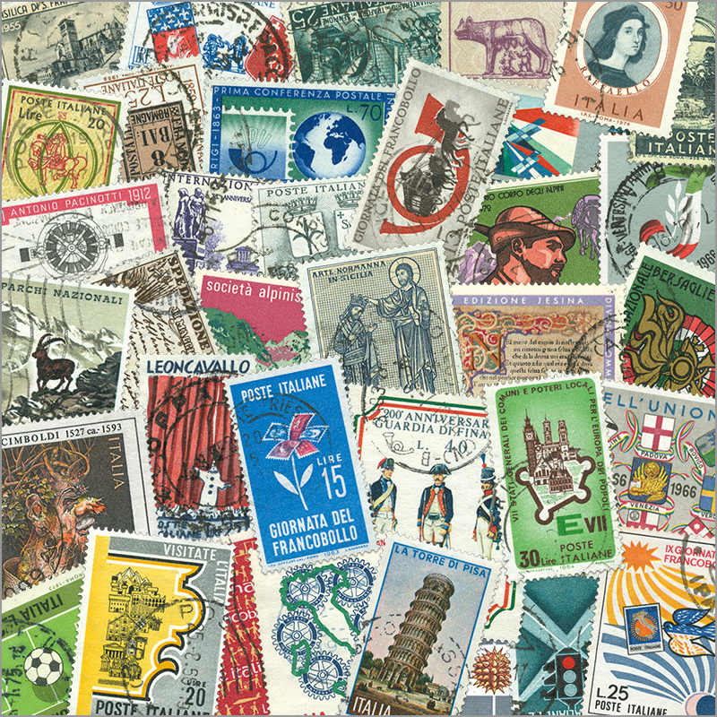 イタリア 20-80年代 使用済み切手 コレクション台紙付き イタリア