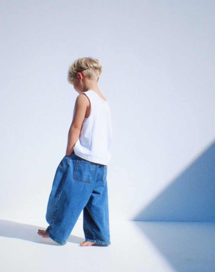 ボトムス・スパッツ ZIGGY ZAZA suki denim jean blue 3-5y suki denim