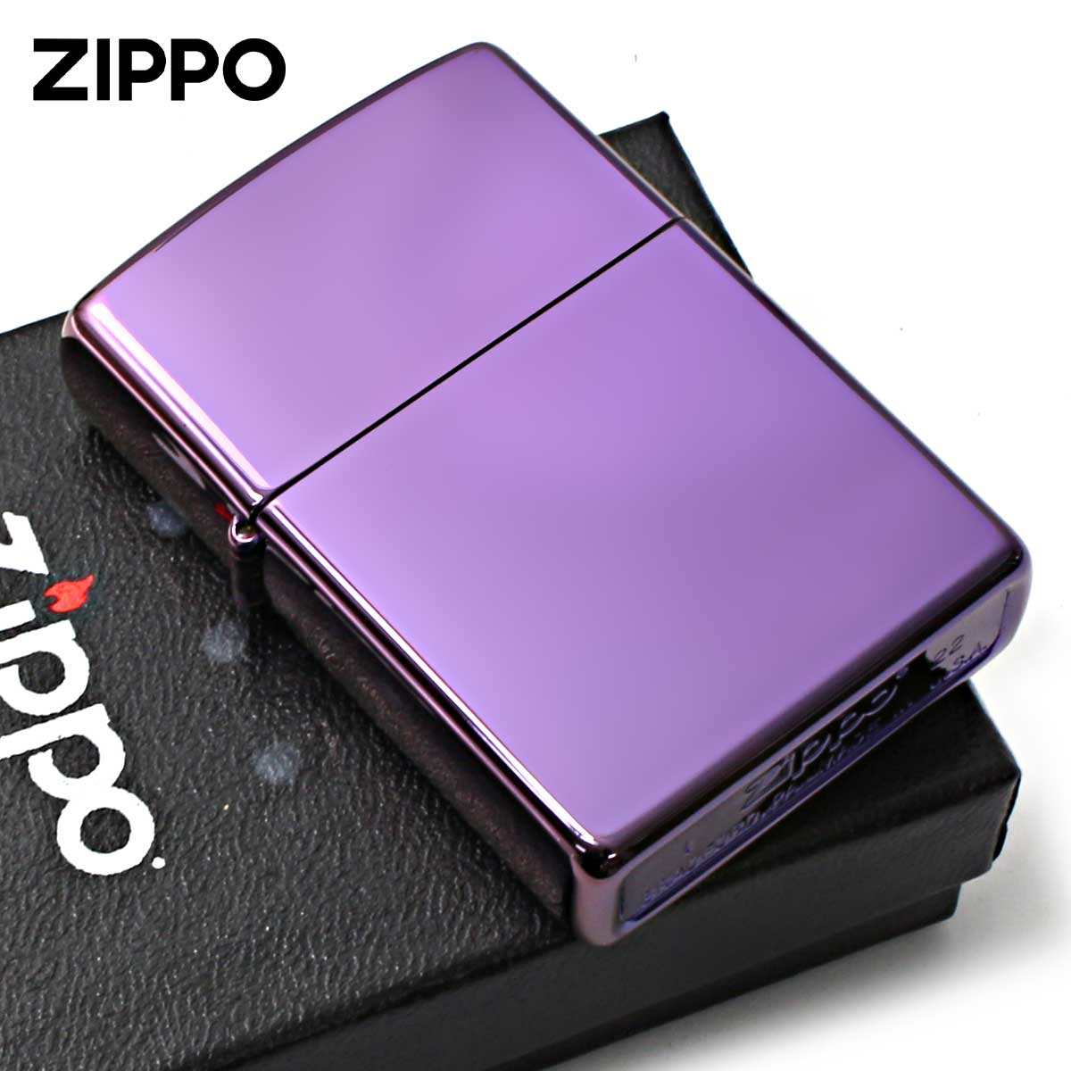 Zippo ジッポー 無地 アビス パープル High Polish Purple Abyss 鏡面