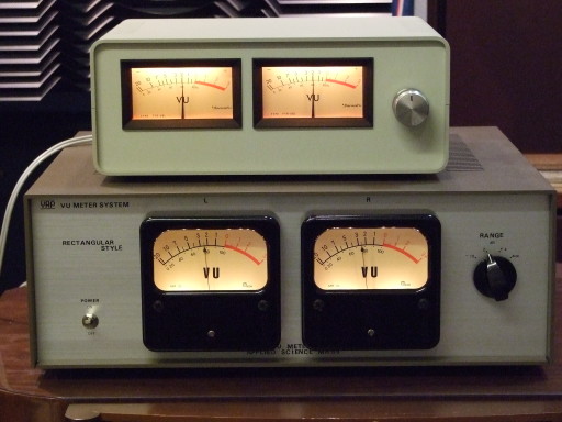 自作ステレオVUメーター203号機（PIONEER大型） 自作ステレオVU