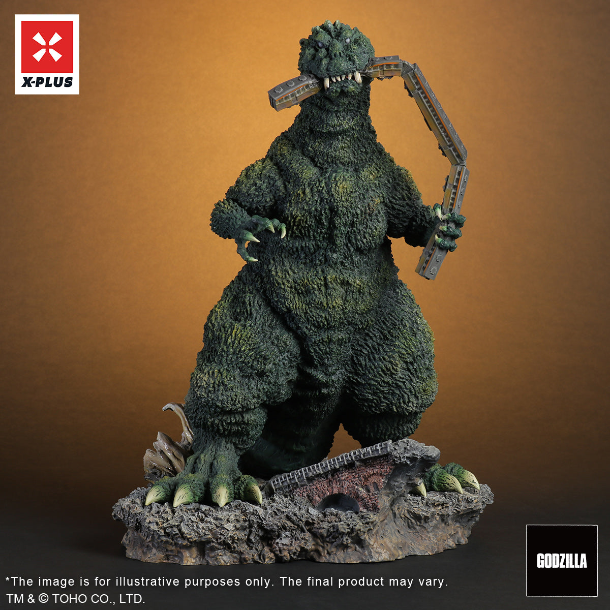 東宝30cmシリーズ ゴジラ1954（トレインバイター）ロビーカードカラー