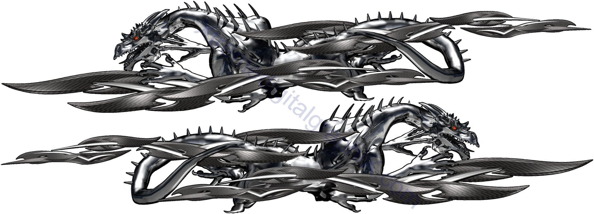 Metal style dragon vehicle decals | Xtreme Digital GraphiX