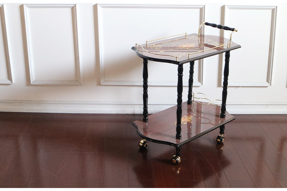 イタリアンスタイル 象嵌ワゴン 組立式｜おしゃれ家具通販 Y-KAGU