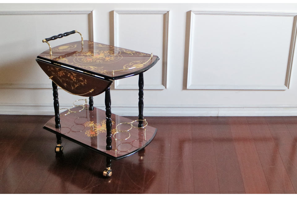 イタリア☆クラシック☆バタフライテーブル☆キャスター付き☆ 注文