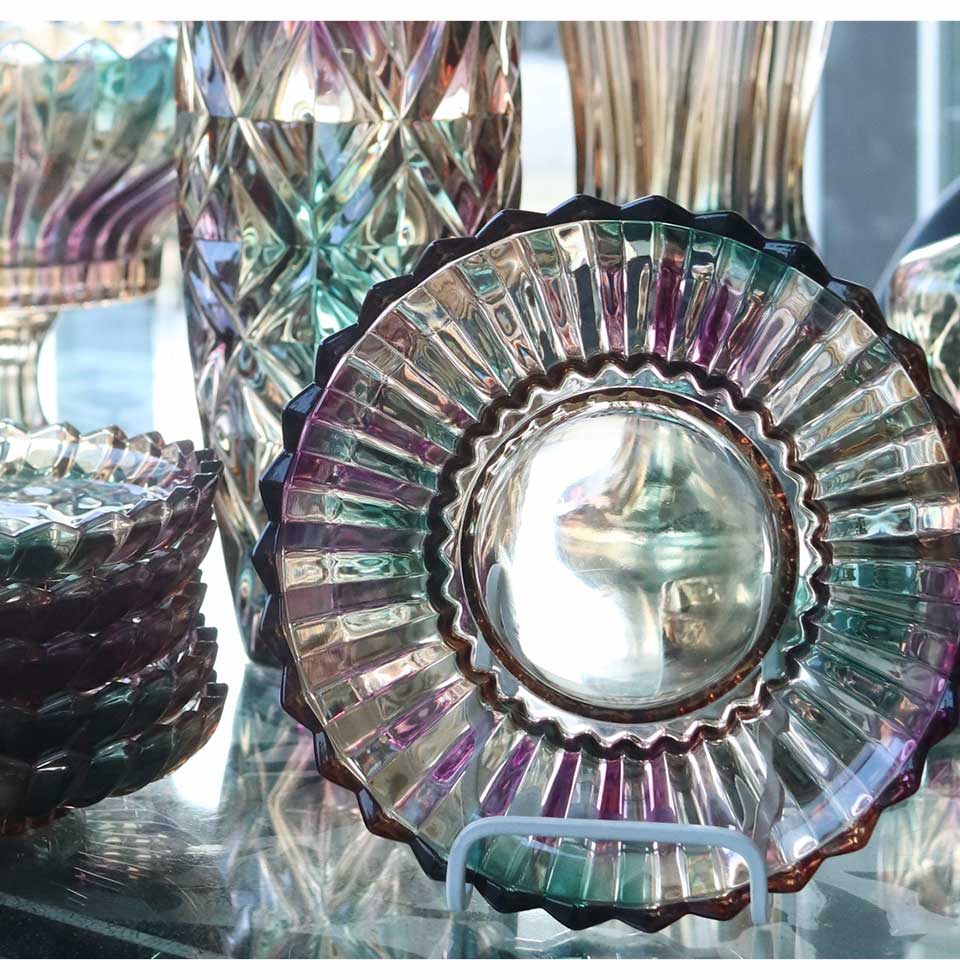 イタリアだったと思います。ガラスのプレートです。 イタリアだったと