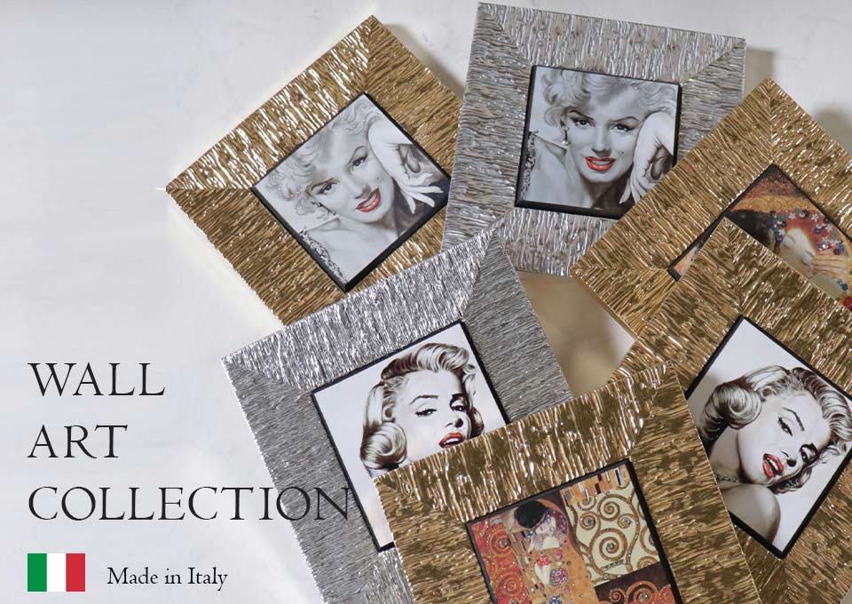 イタリア製 額絵 マリリンモンロー ゴールド TypeA ウォールアート