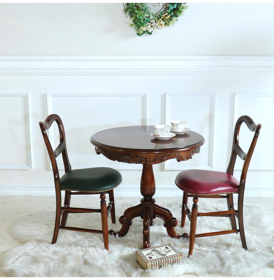 アンティーク調 猫脚ラウンドテーブル Φ70cm｜おしゃれインテリア 家具