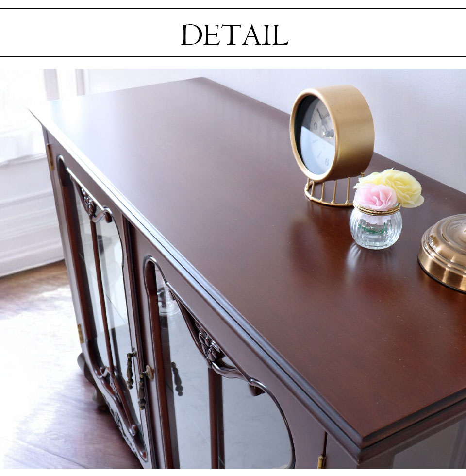 ショーケースキャビネット コレクションケース 食器棚 アンティーク