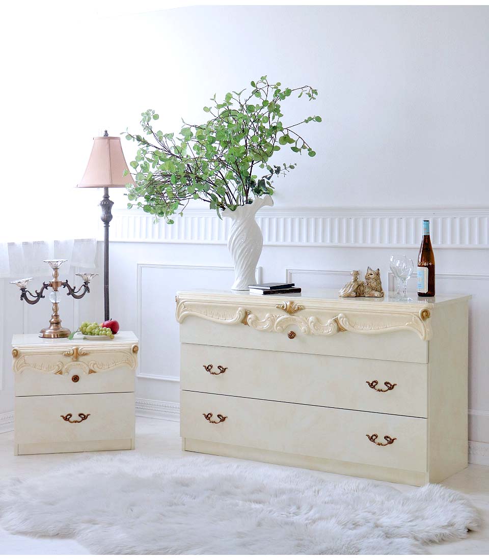 高級イタリア家具 レオナルド(REONARD) 3段チェスト 幅125cm｜Y-KAGU