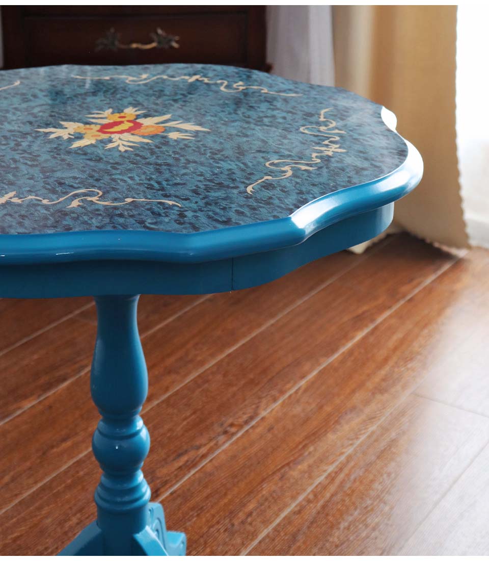 イタリア サイドテーブル 猫脚 象嵌 彫刻 アンティーク調 花台