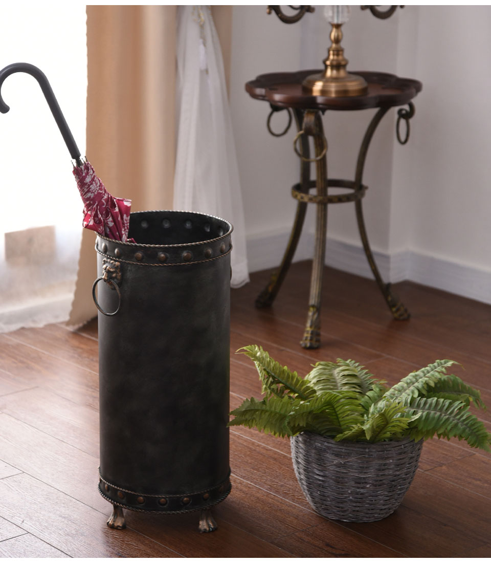 ヨーロピアンスタイル ライオンハンドル アンブレラスタンド（傘立て