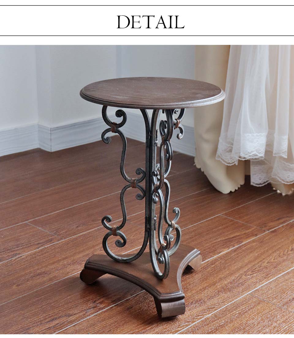 B7055【象嵌】サイドテーブル アンティーク 花台