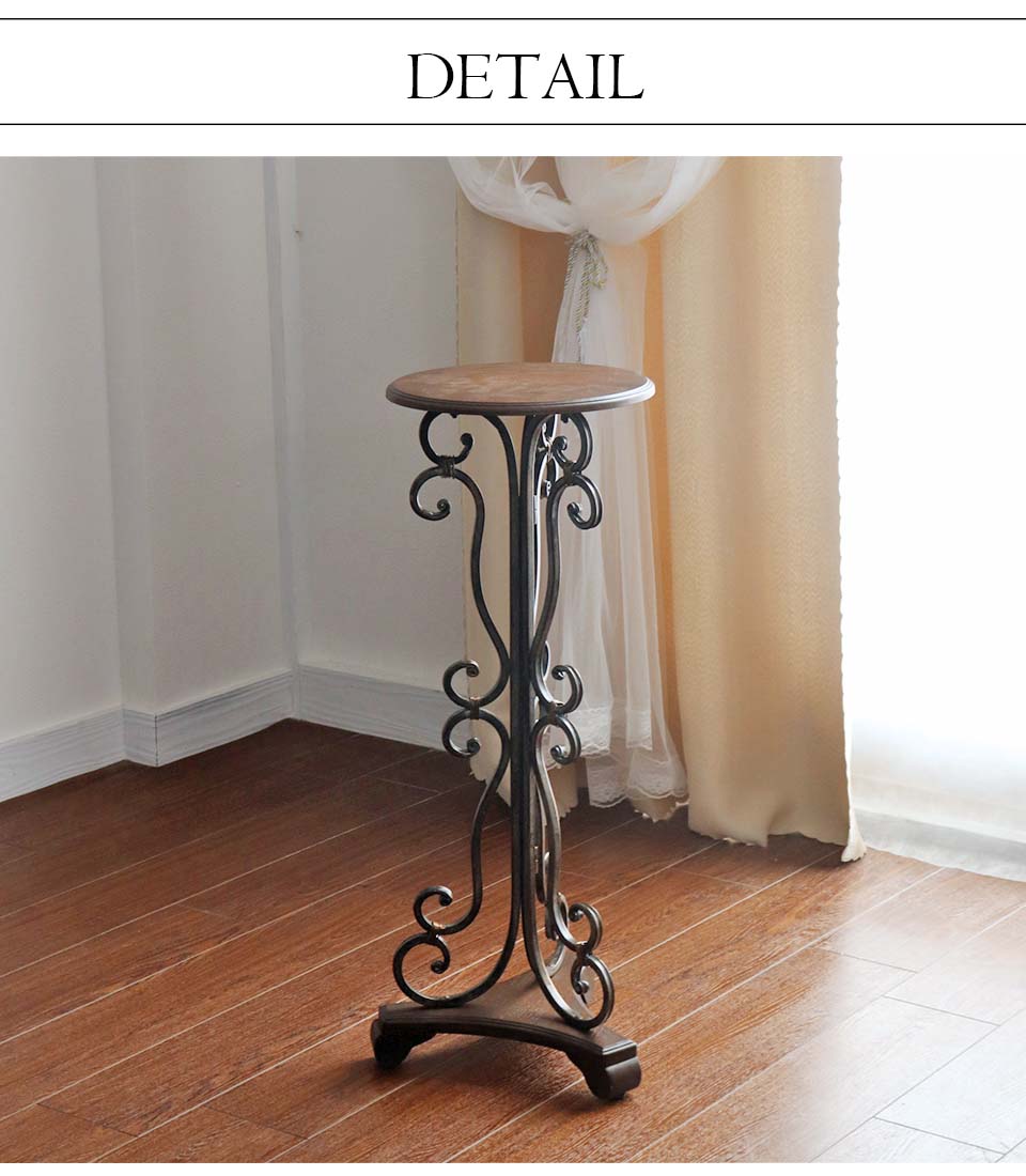 イタリア製アンティーク大理石花台サイドテーブル猫脚 イタリア製 天板