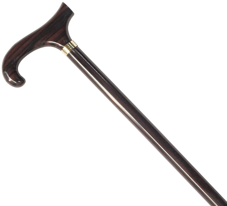 黒檀変形ハンドル ｜ 杖・ステッキ,一本杖（伸縮無し） ｜ 介護用品