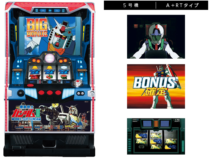 ガンダム II スロット実機 実機機動戦士ガンダム2 山佐5号機スロット