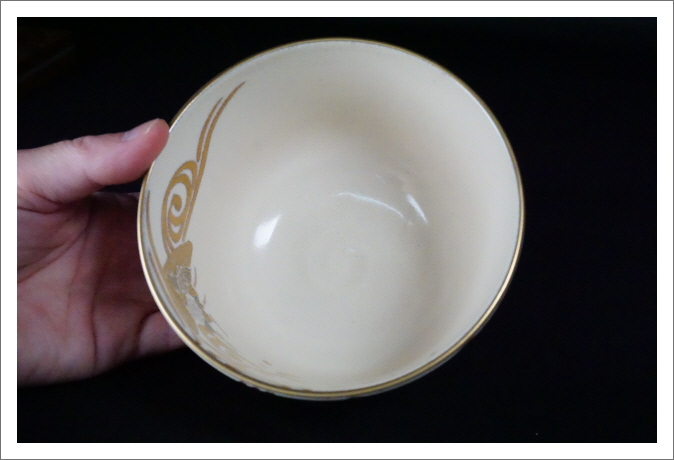 ヨロズアンティークモール / 抹茶碗 寿楽造 仁清 花舟絵