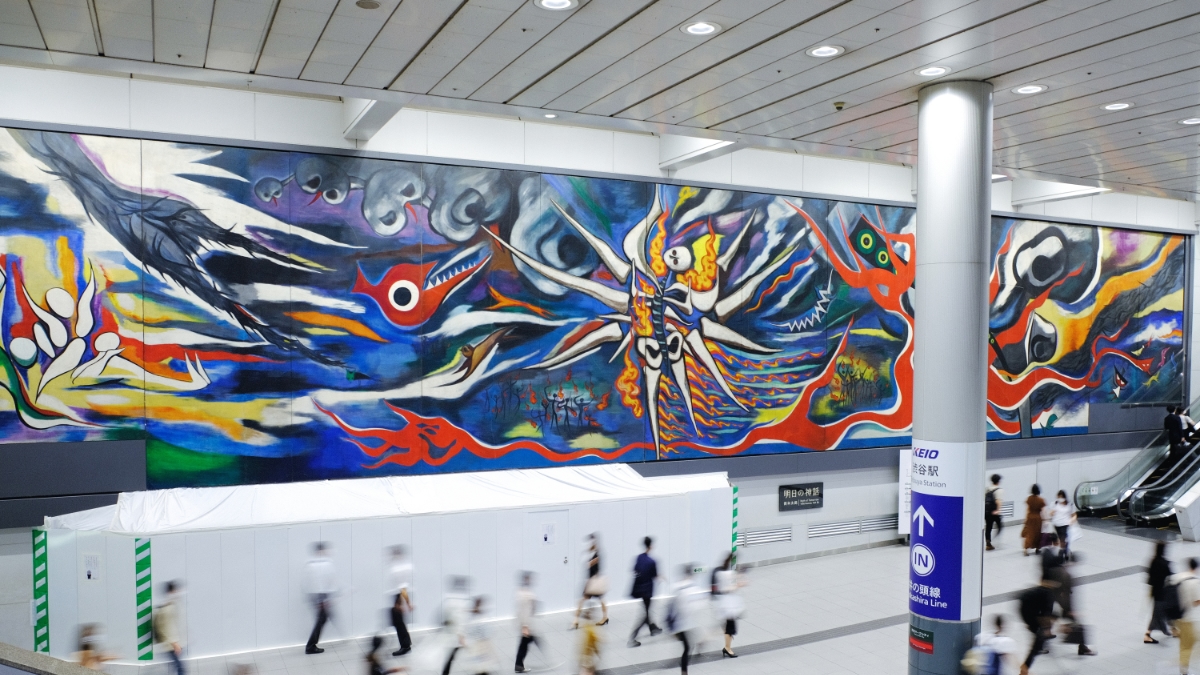 作品解説】明日の神話（岡本太郎）｜悲劇を乗り越える人の強さを描いた