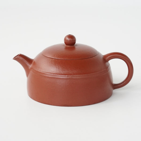 Tetsai 中国 紫砂 朱泥 漢詩刻 急須 茶壷 V R8597 Tetsai 中国 紫砂 朱