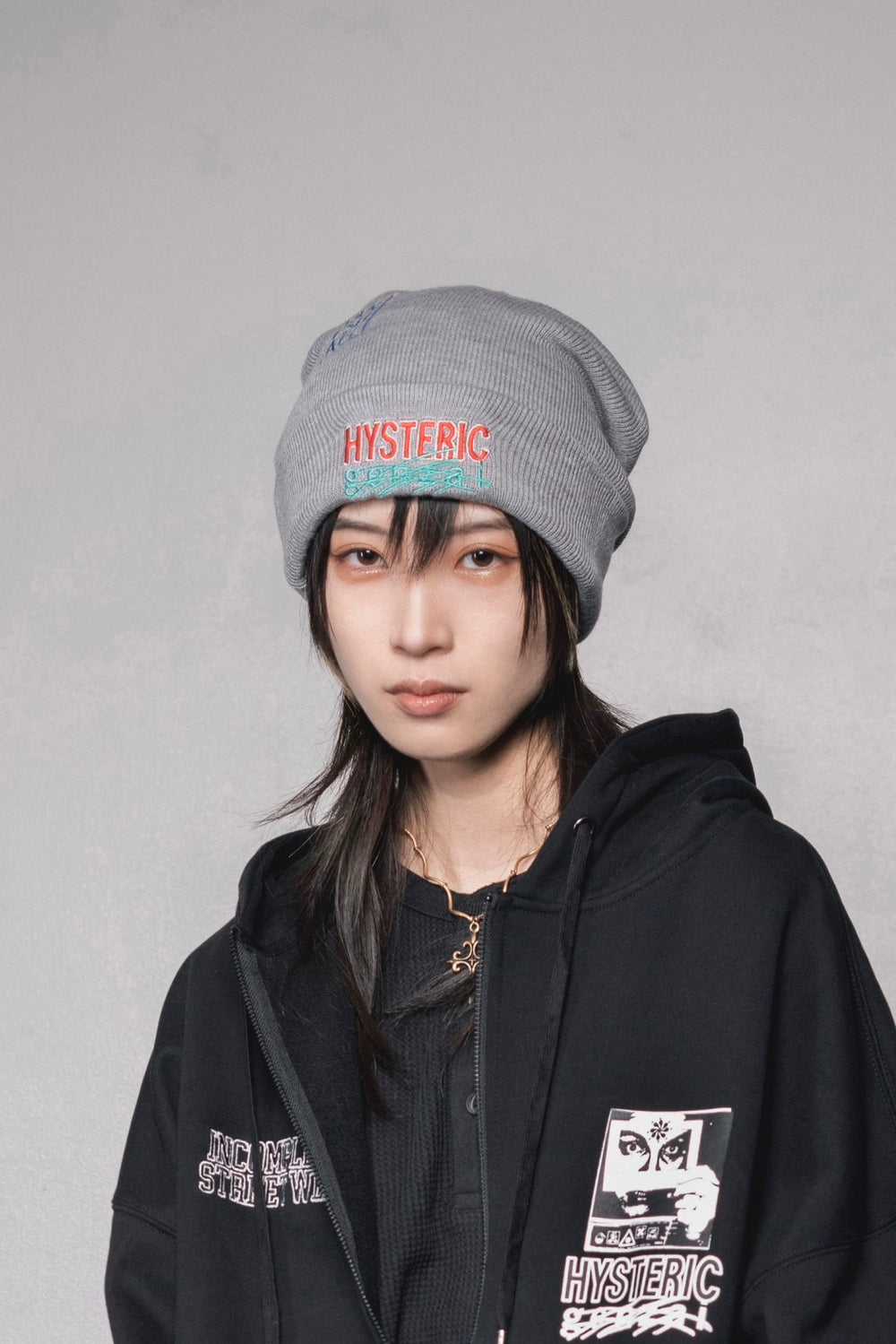 supreme ヒステリックグラマー ニット帽 ビーニー Supreme ブラック