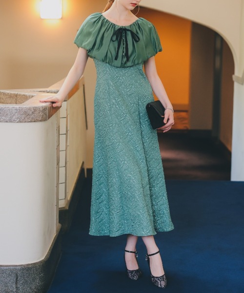 Dorry Doll（ドリードール） ドレス マルチケープジャガードドレス