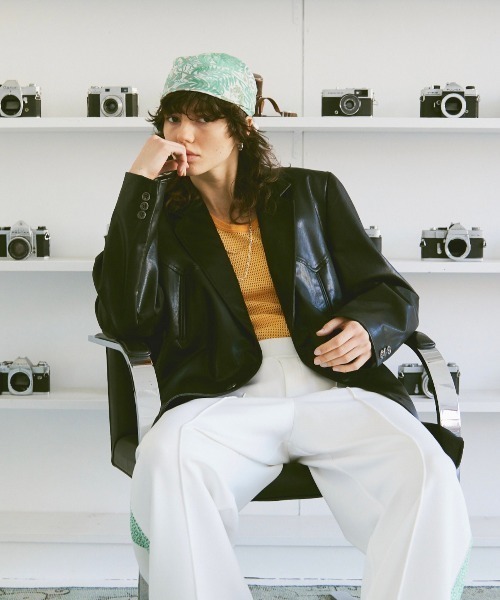 soerte ジャケット テーラードジャケット Single western tailored