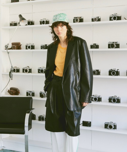 soerte ジャケット テーラードジャケット Single western tailored