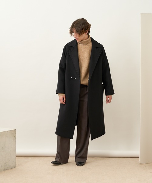 Lui's（ルイス） チェスターコート MEDIUM ブラック メンズ : ZOZOTOWN