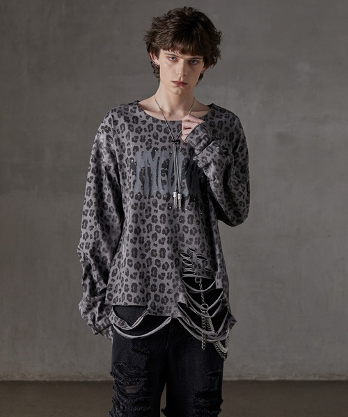 GRANCY tシャツ 「GRANCY」Patterned All Over Rhinestone Graphic