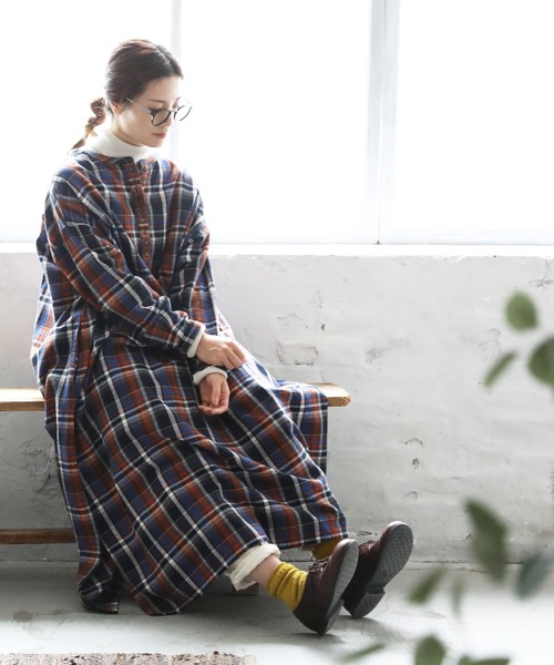 soulberry（ソウルベリー） ワンピース 冬のマドラスチェックな