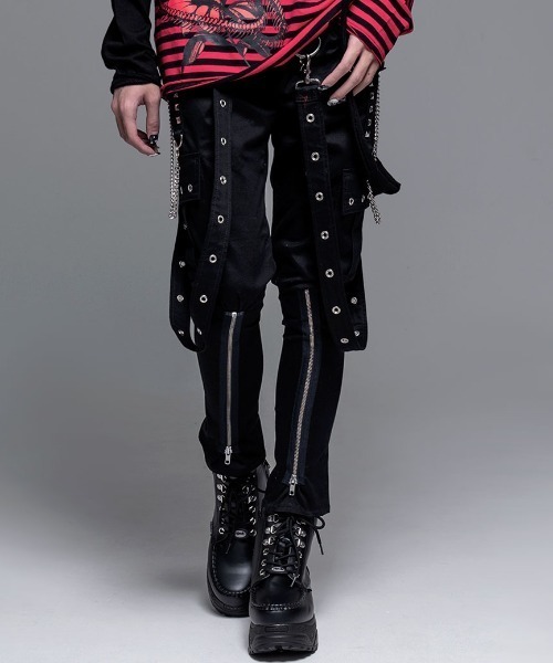 カーゴパンツ 「CIVARIZE/シヴァーライズ」サスペンダー付きボンテージ