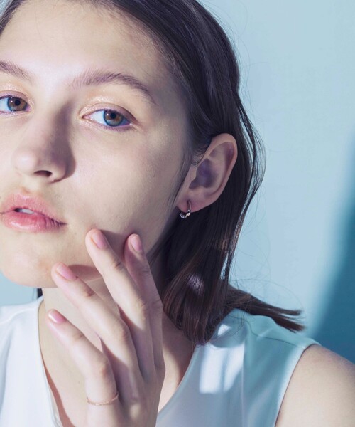 ete（エテ） ピアス パール ツイスト フープピアス レディース