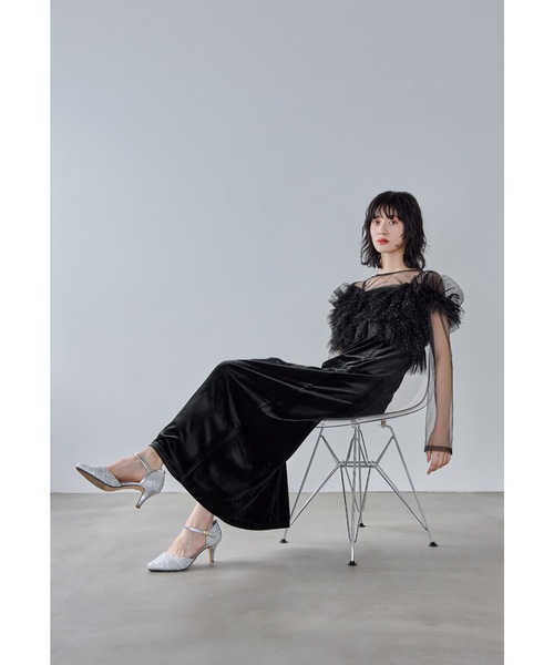 niana（ニアナ） ドレス ボリュームフリルレイヤードレス 3点セット