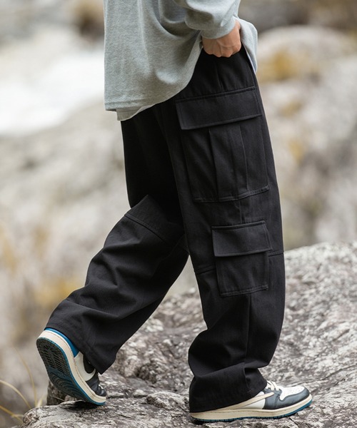 カーゴパンツ 「HOOK」切り替えビッグポケットカーゴパンツ メンズ