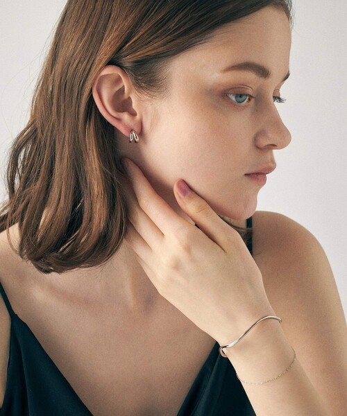 ete（エテ） ピアス バイカラー ダブルライン ピアス レディース