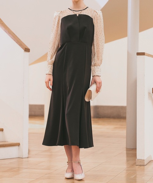 Dorry Doll（ドリードール） ドレス ドットスリーブマーメイドドレス