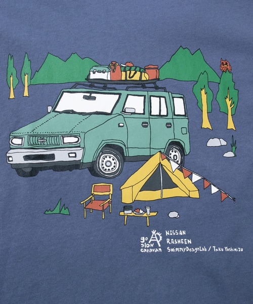 go slow caravan（ゴースローキャラバン） tシャツ 「NISSAN×go slow